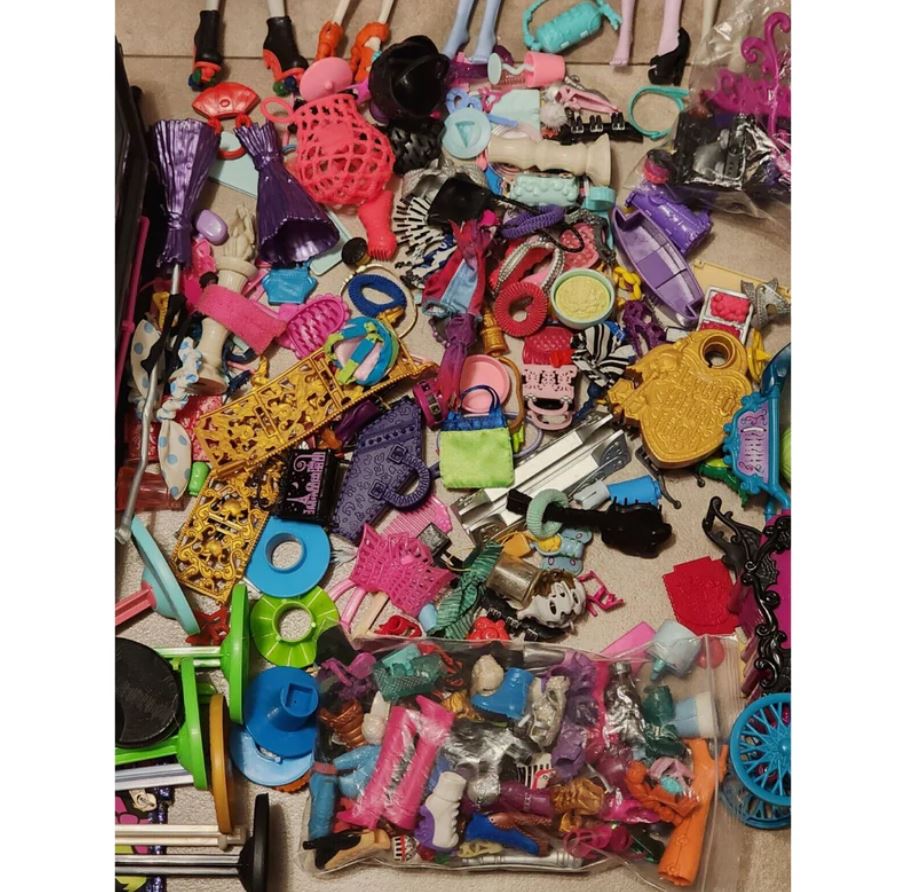 Massive Lot of 100+ Monster High Dolls & Accessories – All for One Price!