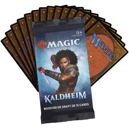 Magic: The Gathering Kaldheim Bundle | 10 Draft Boosters (150 Magic Cards) + Accessories